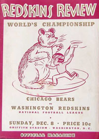 1940 NFL Championship Game Program